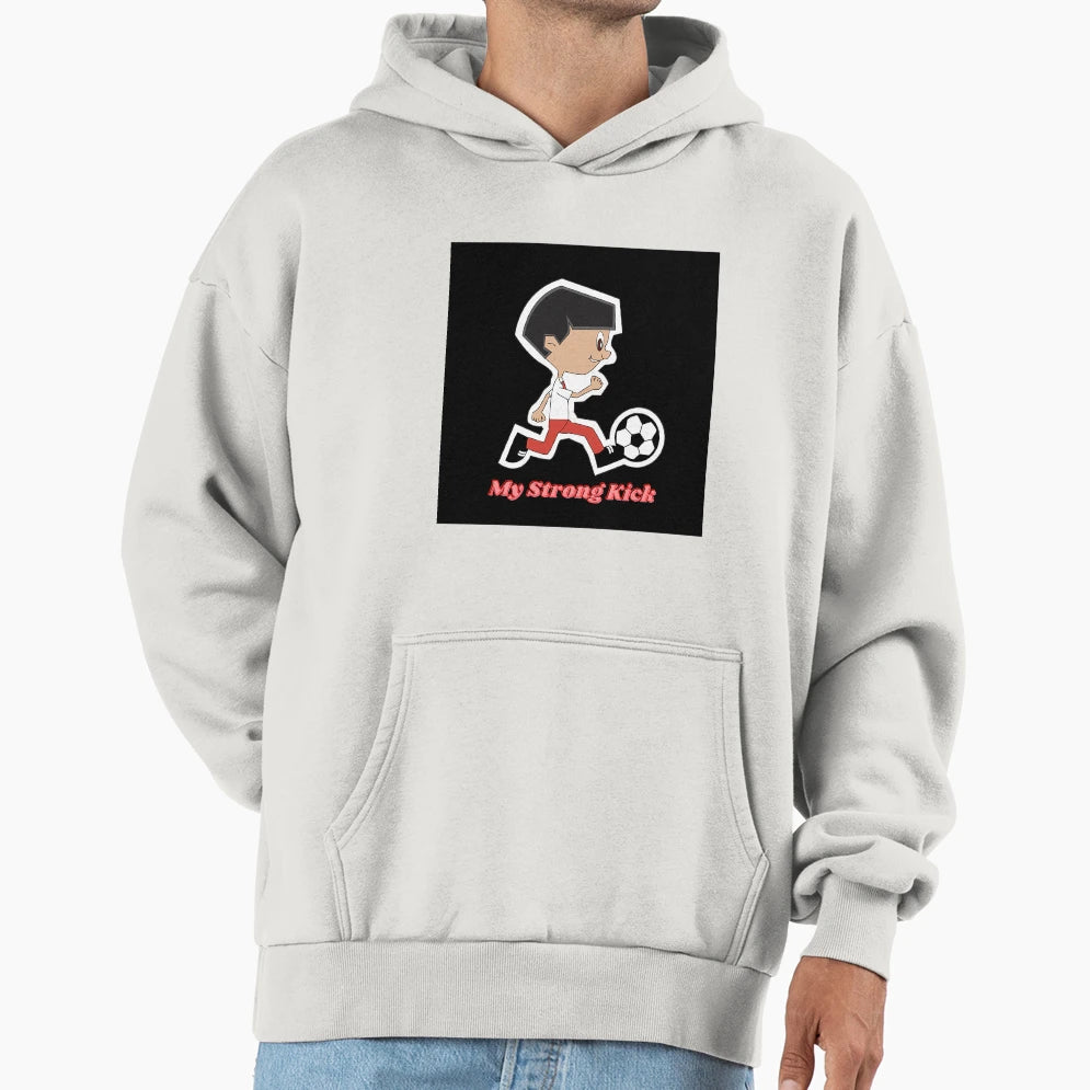 Football Kick Logo Hoodie - Novelty Apparel Unisex - T-Shirt, Sweatshirt, Hoodie