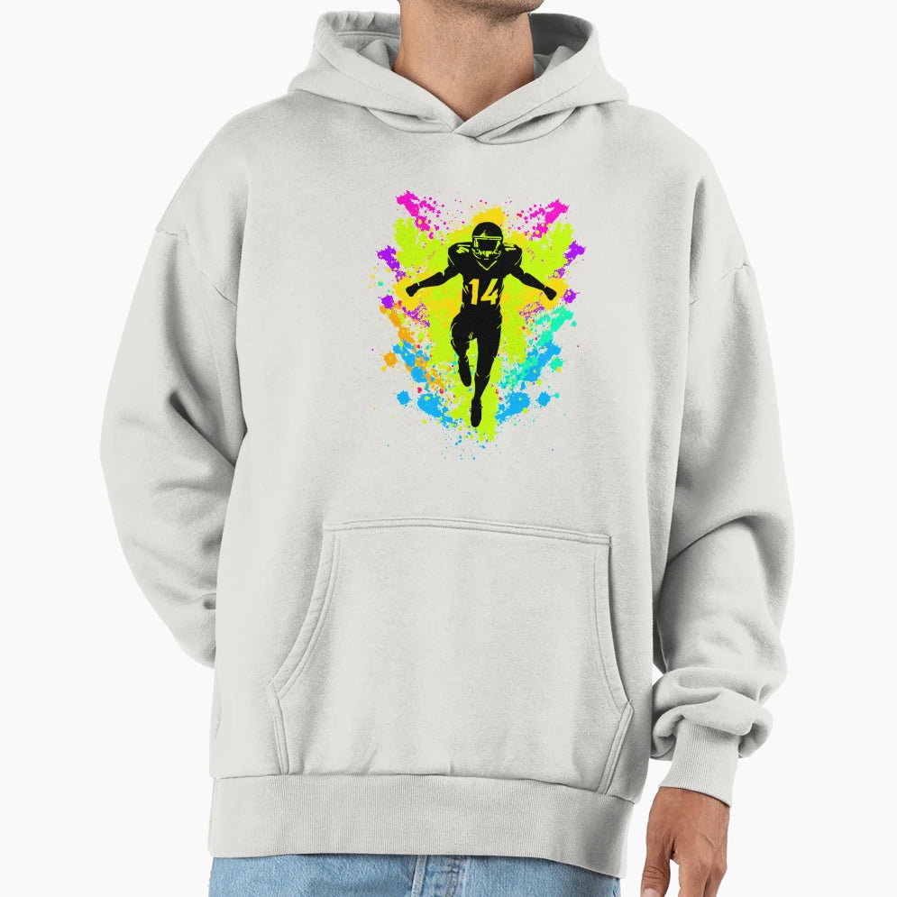Field And Couch Front Tv American Hoodie - Fun Novelty Design for Adults - T-Shirt, Sweatshirt, Hoodie