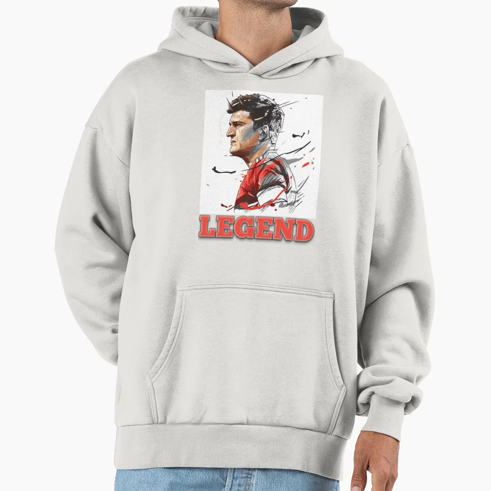 Legend Football Portrait Hoodie - Novelty Apparel Unisex - T-Shirt, Sweatshirt, Hoodie