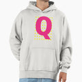 Q Letter Letter Q Hoodie - Trendy Graphic for Adults - T-Shirt, Sweatshirt, Hoodie