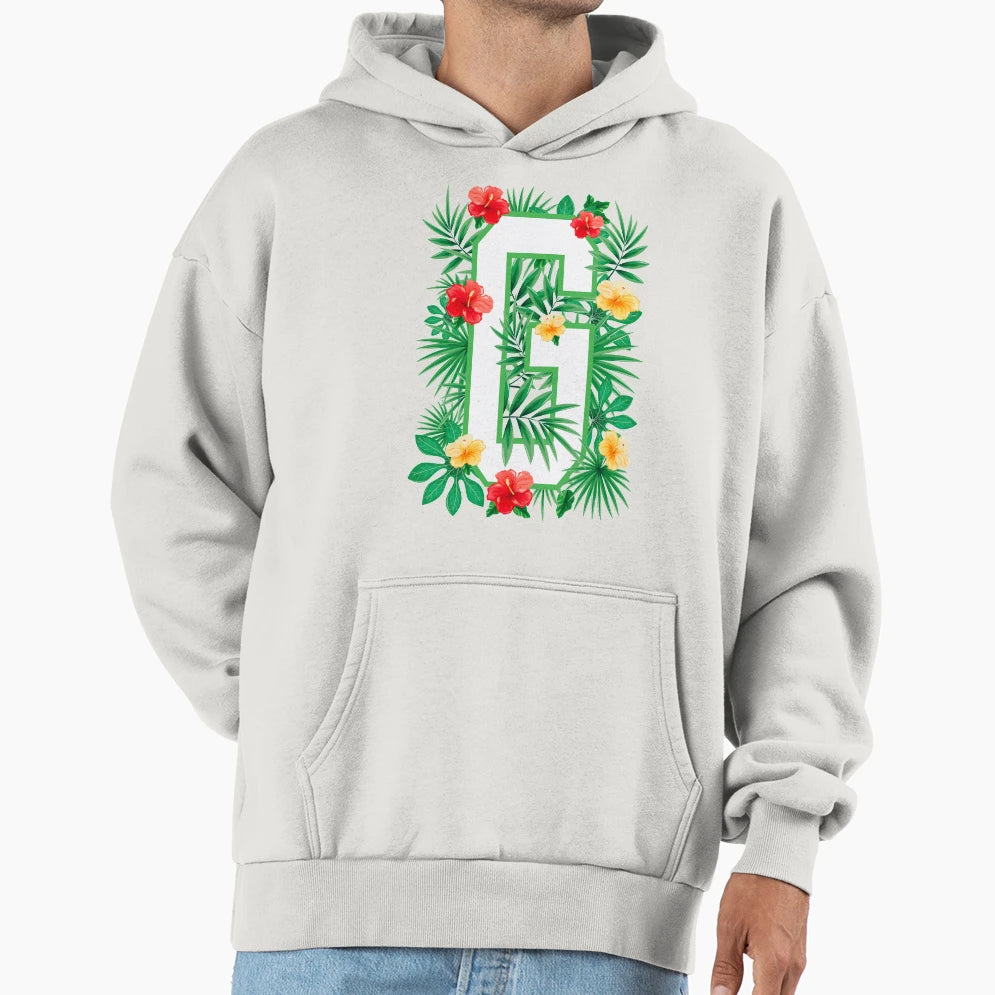 Capital Letter G Alphabet Monogram Hoodie - Unique Graphic for Adults - T-Shirt, Sweatshirt, Hoodie