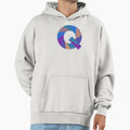 Alphabet Letter Q Screen Hoodie - Unique Graphic for Adults - T-Shirt, Sweatshirt, Hoodie