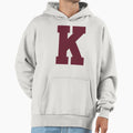 Alphabet Maroon K Sports Letter K Hoodie - Casual Everyday Wear for Adults - T-Shirt, Sweatshirt, Hoodie