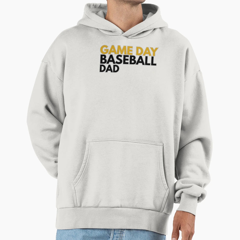 Game Day Baseball Dad Funny Gift T-Shirt - Aesthetic Graphic Men Women - T-Shirt, Sweatshirt, Hoodie