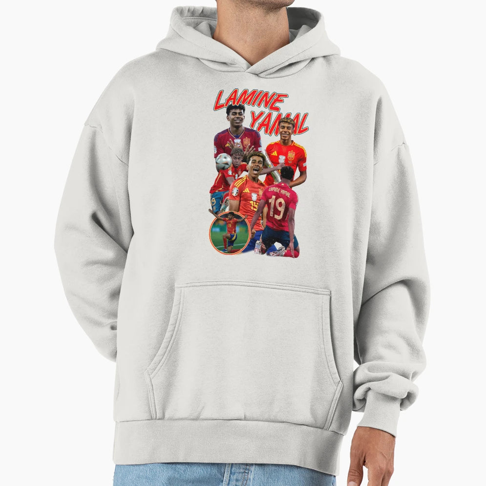 Lamine Yamal Wonderkid Hoodie - Aesthetic Graphic for Adults - T-Shirt, Sweatshirt, Hoodie