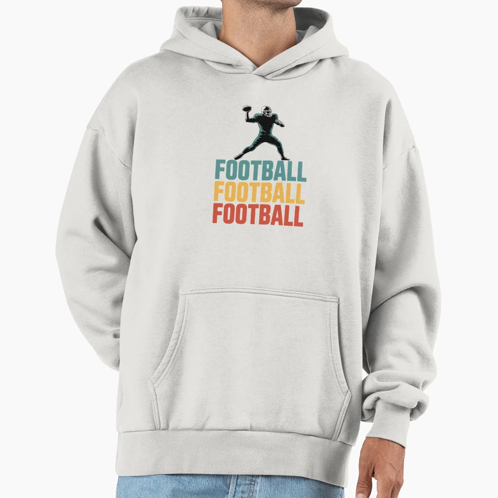 American Support Football Player Hoodie - Aesthetic Graphic Men Women - T-Shirt, Sweatshirt, Hoodie