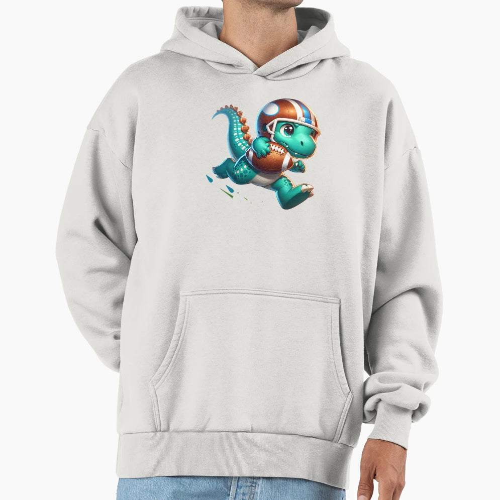 Fantay Football T Rex Hoodie - Custom Art Print Unisex - T-Shirt, Sweatshirt, Hoodie