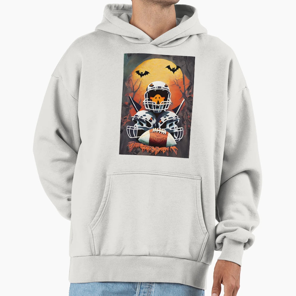 Gridiron Ghouls Halloweens Touchdown Hoodie - Unique Graphic Men Women - T-Shirt, Sweatshirt, Hoodie