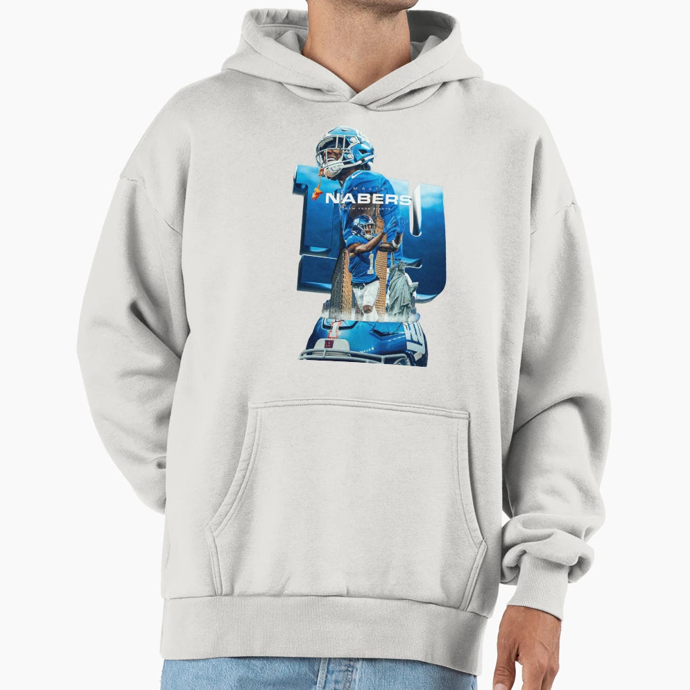 Malik Nabers Hoodie - Unique Graphic Unisex - T-Shirt, Sweatshirt, Hoodie