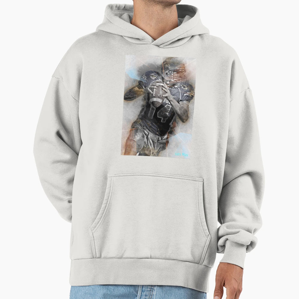 Love Football Hoodie - Novelty Apparel for Adults - T-Shirt, Sweatshirt, Hoodie