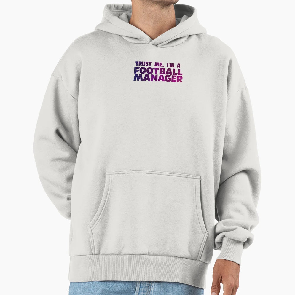 Im Football Manager Geo Purple Hoodie - Streetwear Style Men Women - T-Shirt, Sweatshirt, Hoodie
