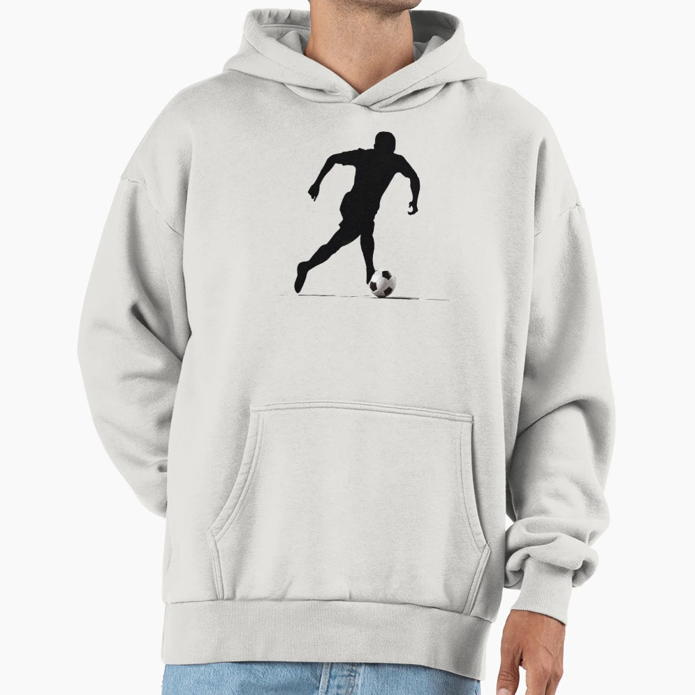 Male Soccer Player Hoodie - Trendy Graphic Men Women - T-Shirt, Sweatshirt, Hoodie