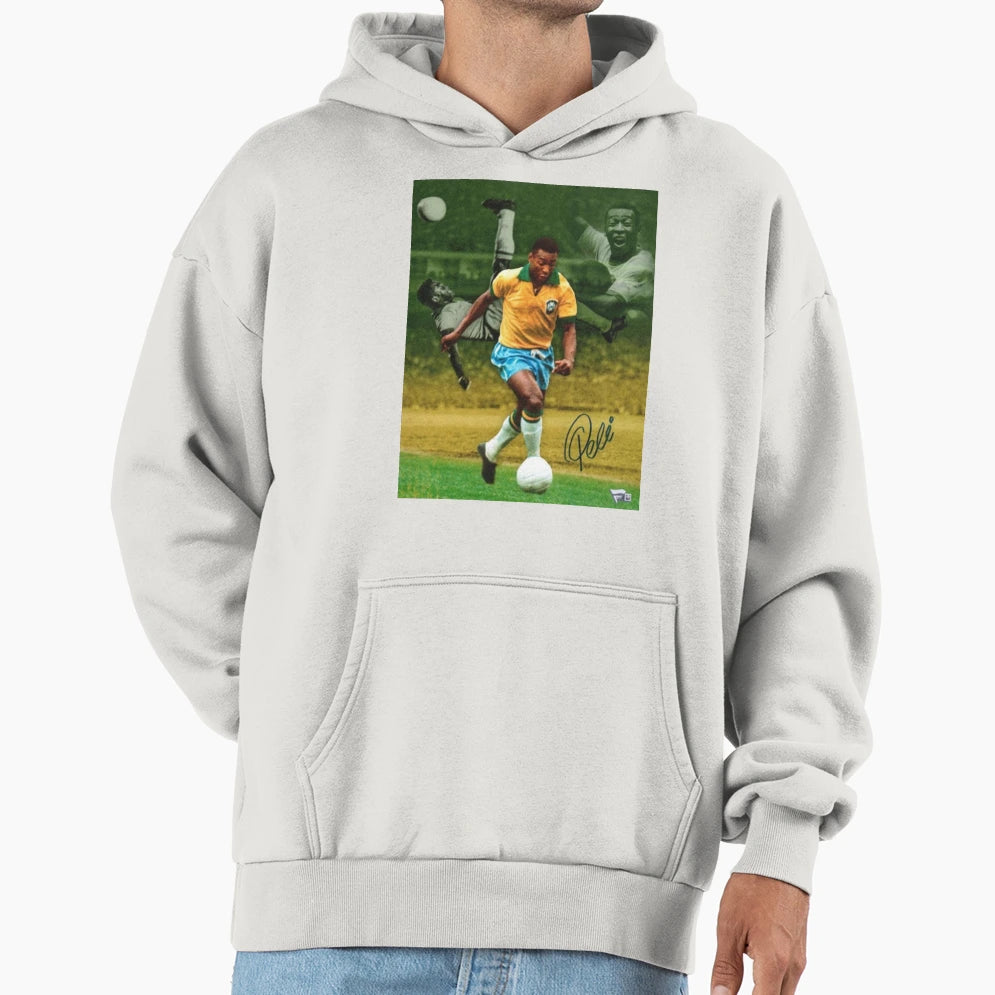 Pele Brazil Hoodie - Aesthetic Graphic for Adults - T-Shirt, Sweatshirt, Hoodie