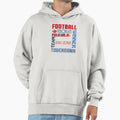 American Football Lover Football Fan Hoodie - Graphic Print for Adults - T-Shirt, Sweatshirt, Hoodie