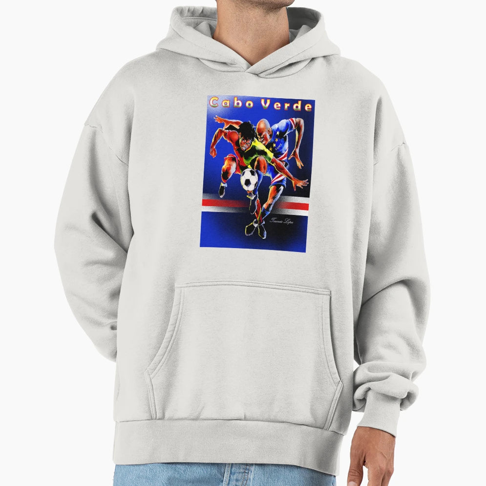 Cape Verdean Soccer Players Hoodie - Fun Novelty Design for Adults - T-Shirt, Sweatshirt, Hoodie