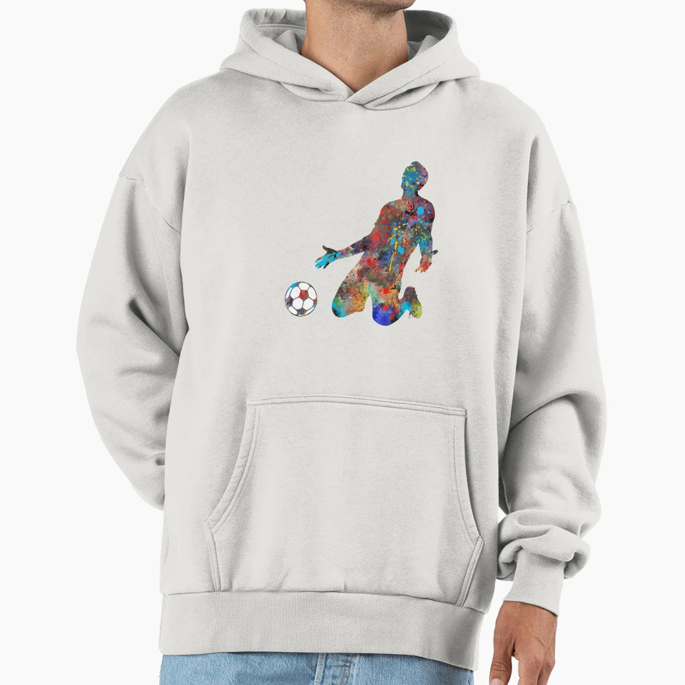 Football Player Hoodie - Streetwear Style Unisex - T-Shirt, Sweatshirt, Hoodie