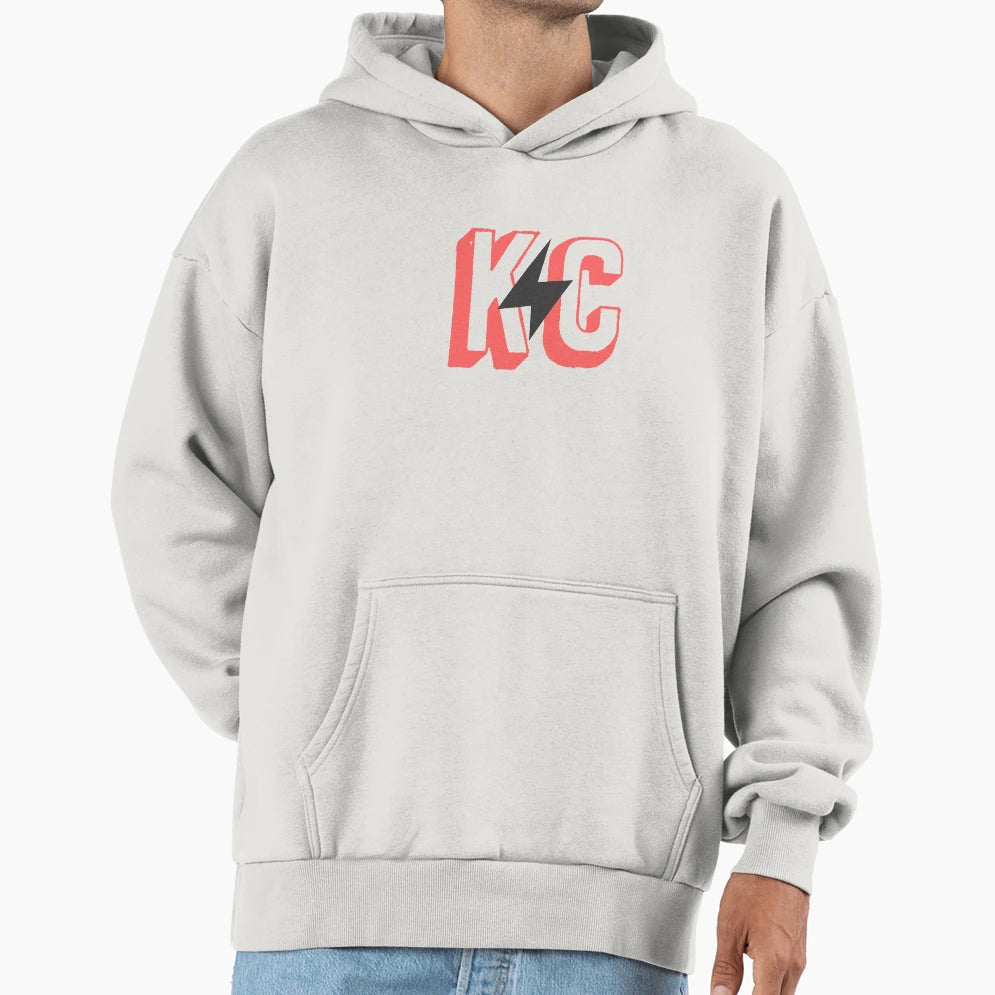 Kc Lightning Red Hoodie - Custom Art Print for Adults - T-Shirt, Sweatshirt, Hoodie