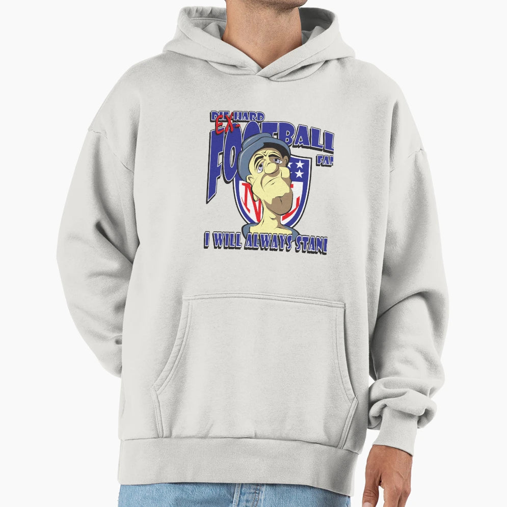 Ex Die Hard Football Fan Hoodie - Novelty Apparel Men Women - T-Shirt, Sweatshirt, Hoodie