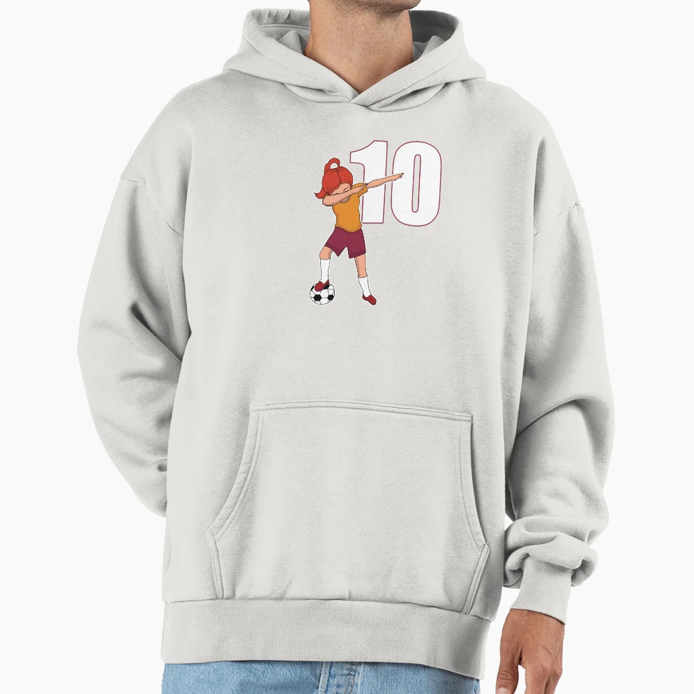 Awesome Soccer Player Number 10 Soccer Hoodie - Novelty Apparel Men Women - T-Shirt, Sweatshirt, Hoodie