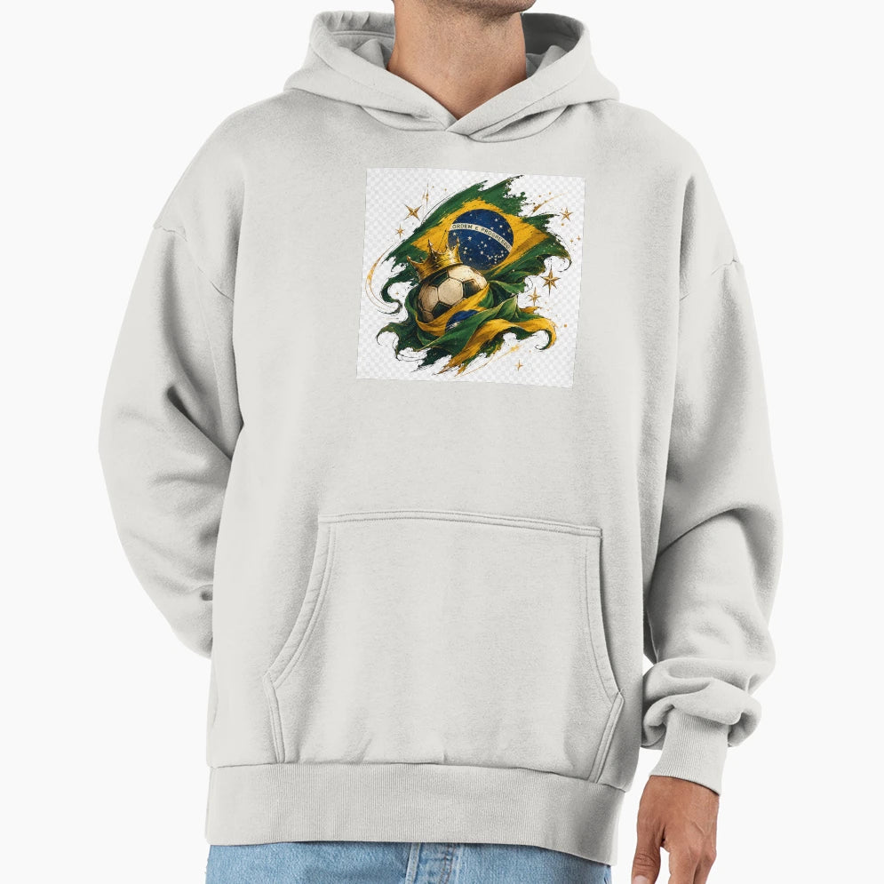 Brazil Soccer King World Cup Hoodie - Unique Graphic Men Women - T-Shirt, Sweatshirt, Hoodie