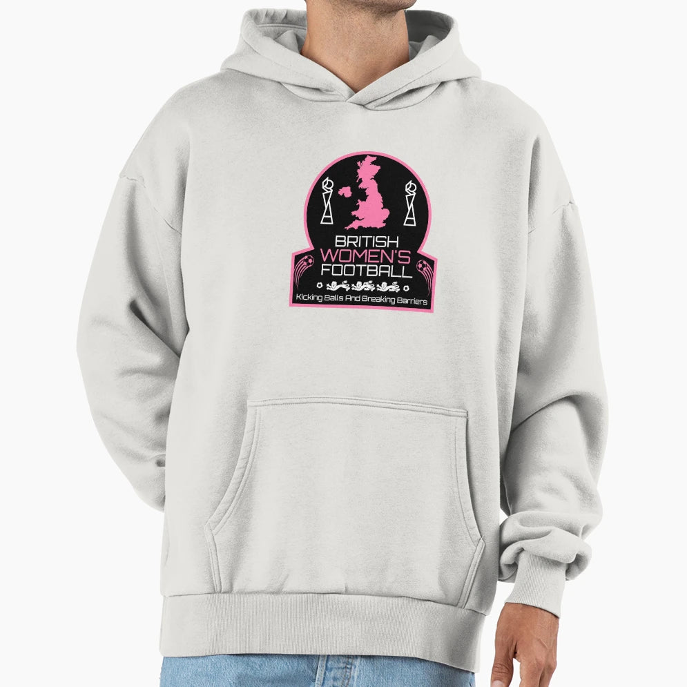 Funny British Womens Football Soccer Hoodie - Streetwear Style Unisex - T-Shirt, Sweatshirt, Hoodie
