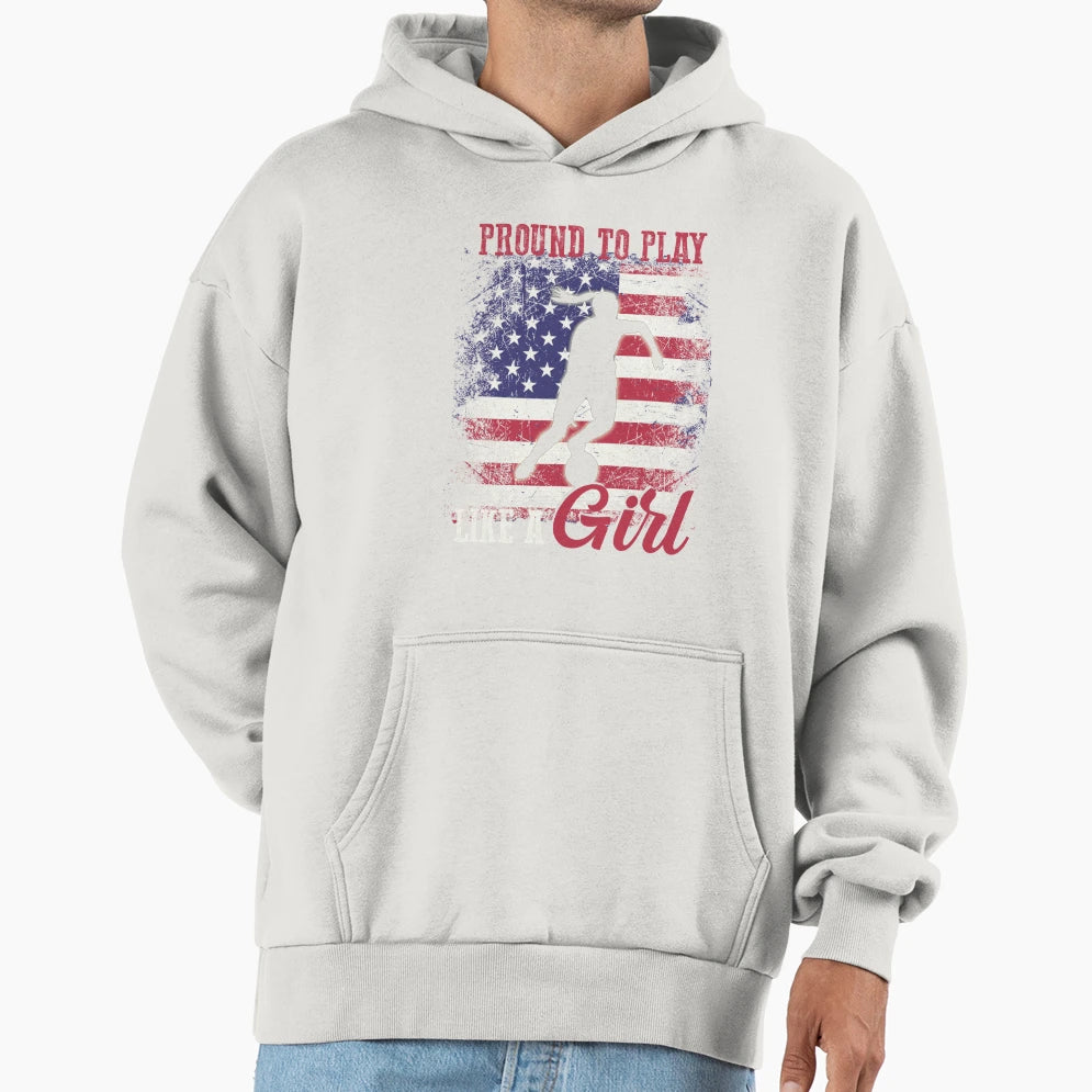 Funny Soccer Lover Us Flag Proud Hoodie - Casual Everyday Wear Men Women - T-Shirt, Sweatshirt, Hoodie