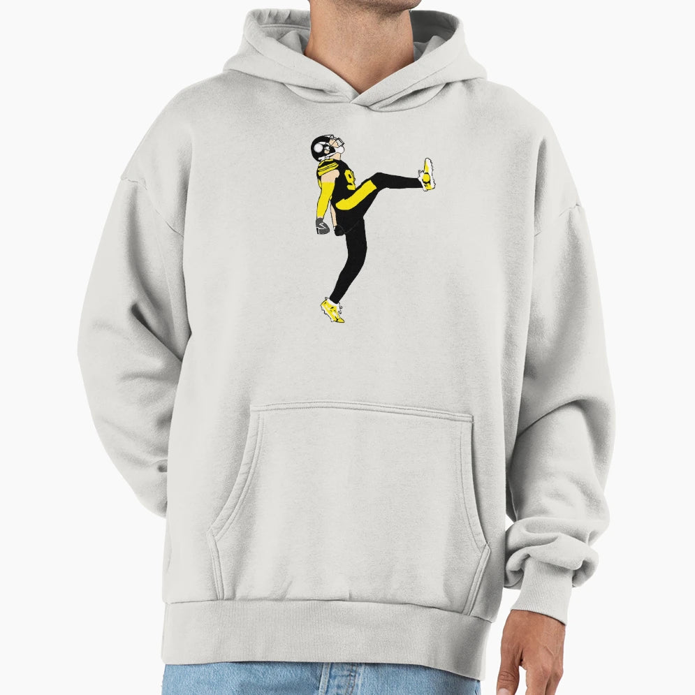 Tj Watt Kick Hoodie - Trendy Graphic for Adults - T-Shirt, Sweatshirt, Hoodie