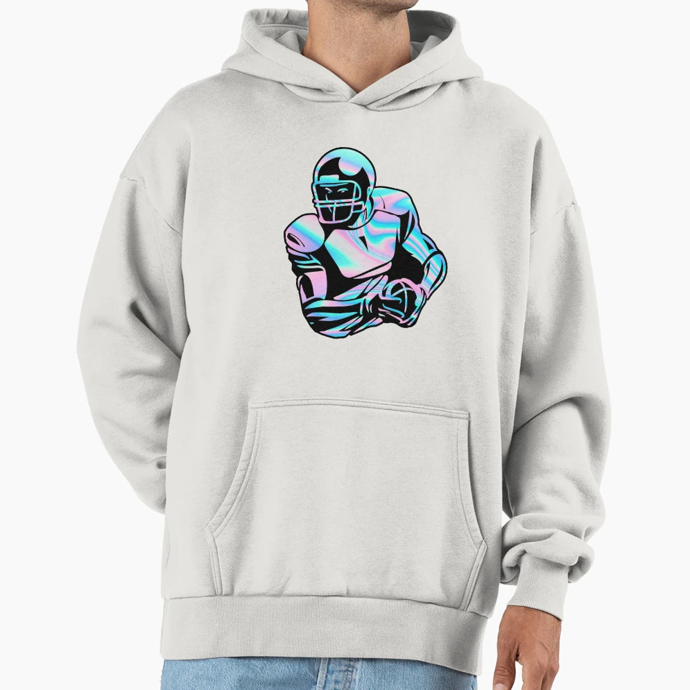 Football Player Hoodie - Novelty Apparel Unisex - T-Shirt, Sweatshirt, Hoodie