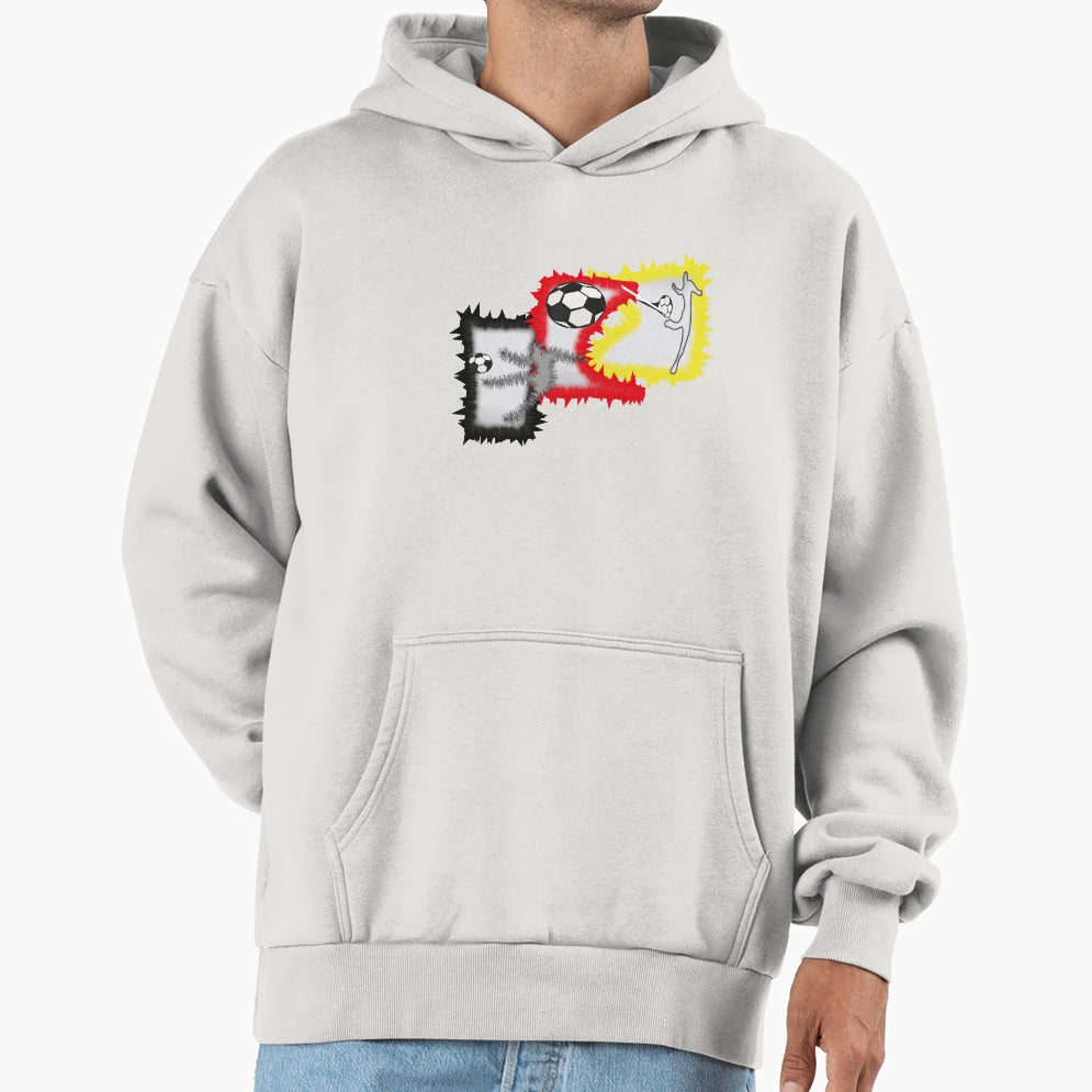 Football Player Football Footballer Striker Hoodie - Novelty Apparel Unisex - T-Shirt, Sweatshirt, Hoodie