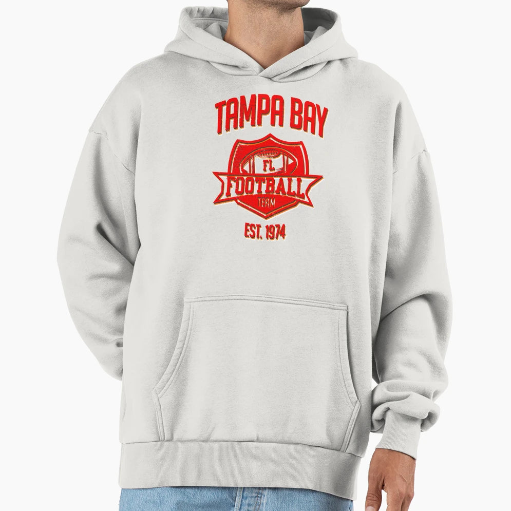 Tampa Bay Football Team Inspired Tampa Hoodie - Custom Art Print Men Women - T-Shirt, Sweatshirt, Hoodie