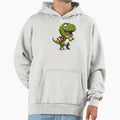 Dino Football Hoodie - Casual Everyday Wear Men Women - T-Shirt, Sweatshirt, Hoodie