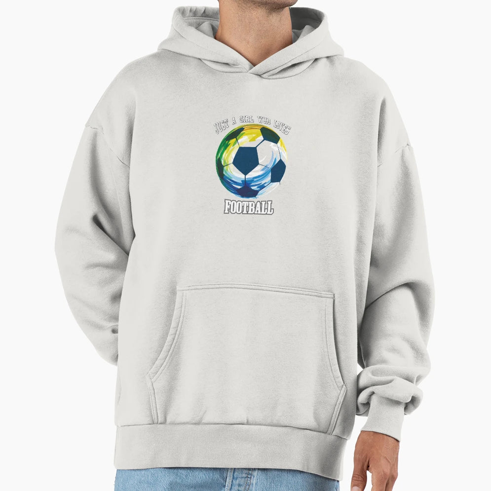 Copy Just Who Loves Football Hoodie - Fun Novelty Design Unisex - T-Shirt, Sweatshirt, Hoodie