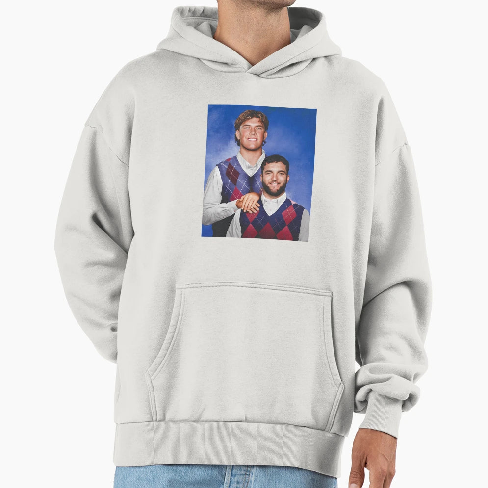 Football Jaxson Dart And Cam Skattebo Hoodie - Minimalist Print Unisex - T-Shirt, Sweatshirt, Hoodie