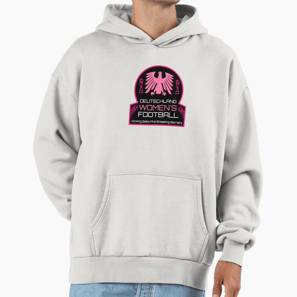 German Womens Football Soccer Hoodie - Minimalist Print Unisex - T-Shirt, Sweatshirt, Hoodie