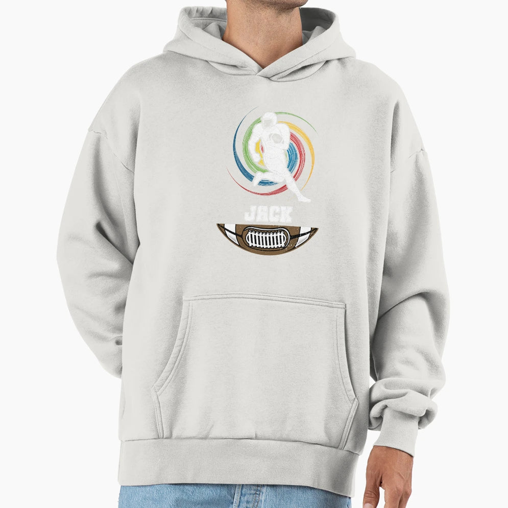 Jack Birthday Football Ball Hoodie - Fun Novelty Design Men Women - T-Shirt, Sweatshirt, Hoodie