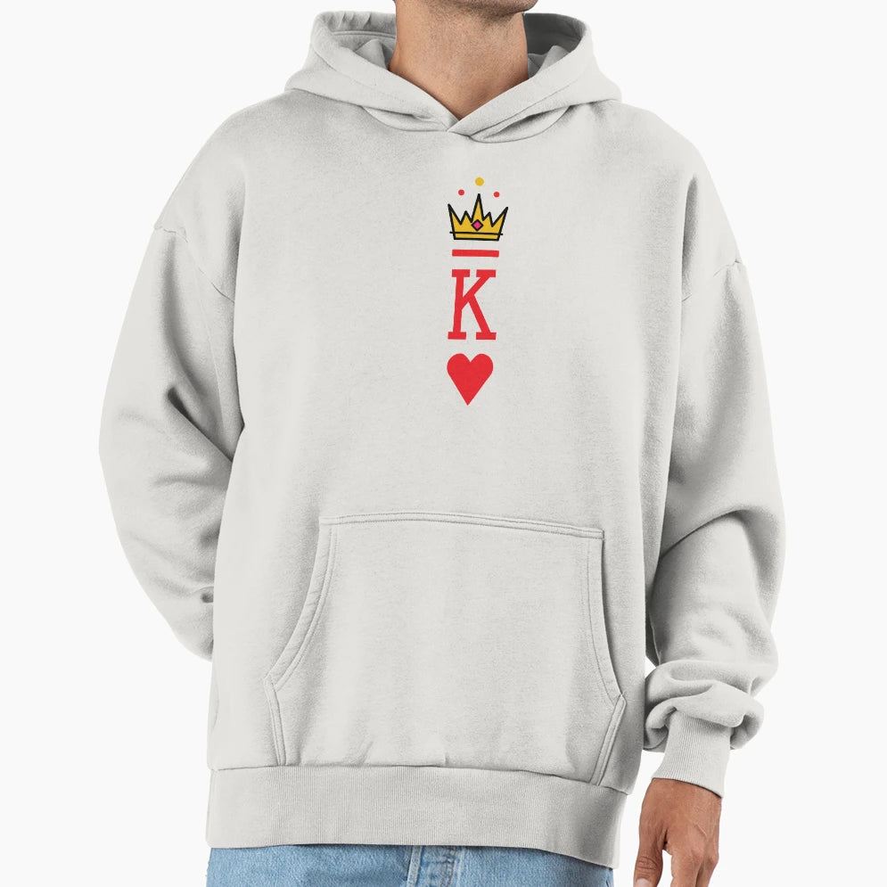 King Hearts Hoodie - Graphic Print Men Women - T-Shirt, Sweatshirt, Hoodie