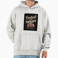 Flag Football Flag Football Therapy Hoodie - Unique Graphic Unisex - T-Shirt, Sweatshirt, Hoodie