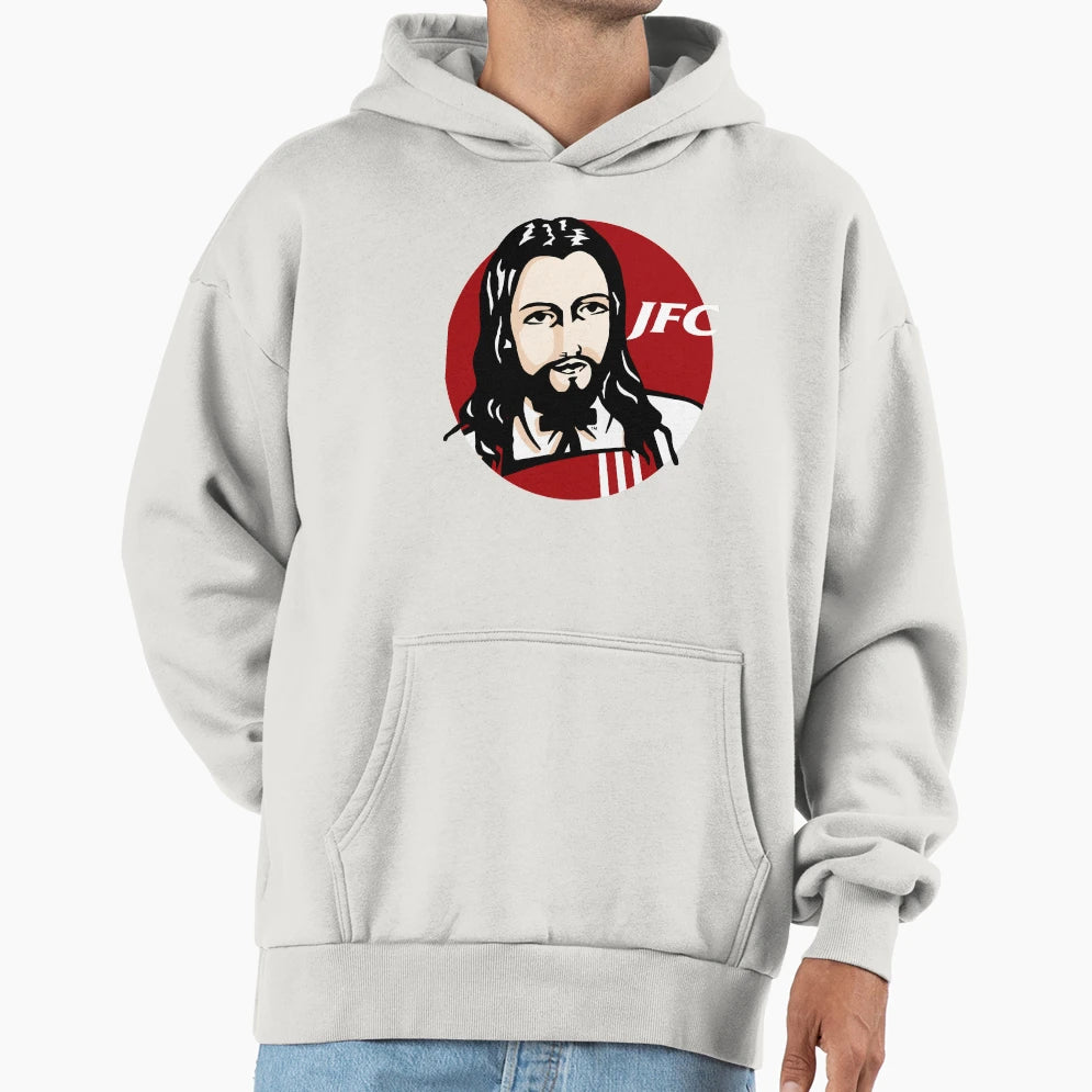 Jfc Jesus Fried Chicken Hoodie - Novelty Apparel Unisex - T-Shirt, Sweatshirt, Hoodie