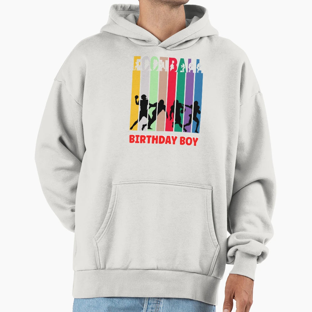 American Football Theme Football Hoodie - Fun Novelty Design Unisex - T-Shirt, Sweatshirt, Hoodie