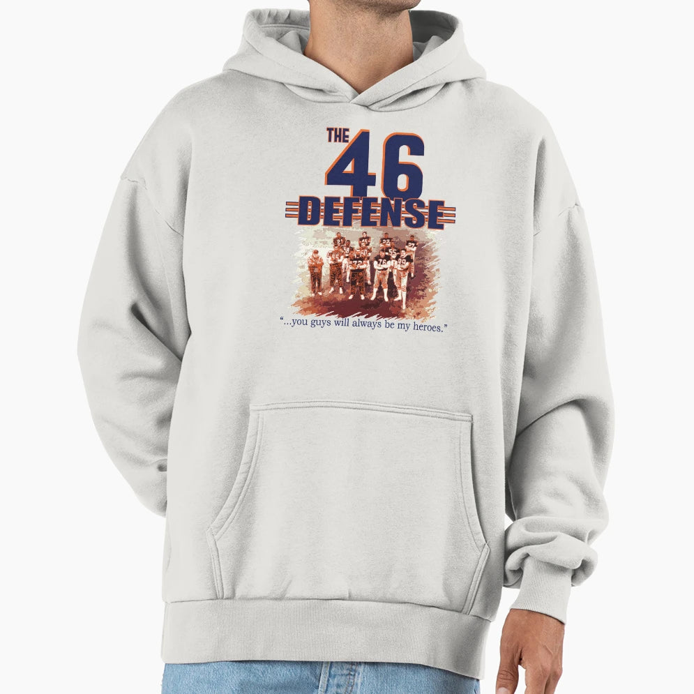 46 Defense Chi Bears 1985 Superbowl Hoodie - Streetwear Style for Adults - T-Shirt, Sweatshirt, Hoodie