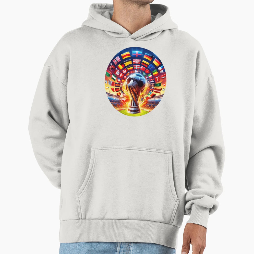 Global Football Fever Road To Hoodie - Casual Everyday Wear for Adults - T-Shirt, Sweatshirt, Hoodie