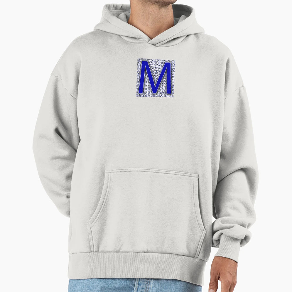Versal M Winter Hoodie - Minimalist Print Unisex - T-Shirt, Sweatshirt, Hoodie