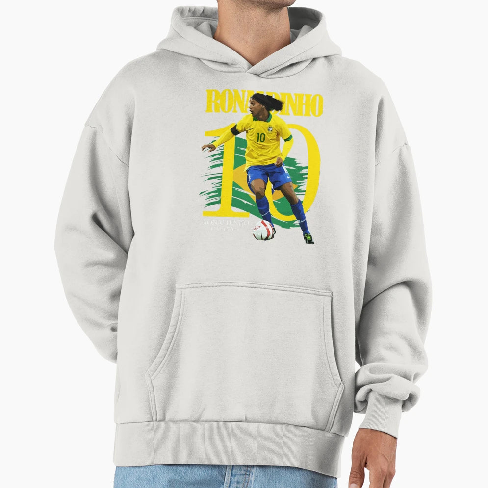 Ronaldinho Legends Hoodie - Casual Everyday Wear Unisex - T-Shirt, Sweatshirt, Hoodie