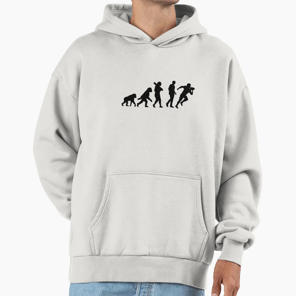 Evolution To American Football Hoodie - Custom Art Print Men Women - T-Shirt, Sweatshirt, Hoodie