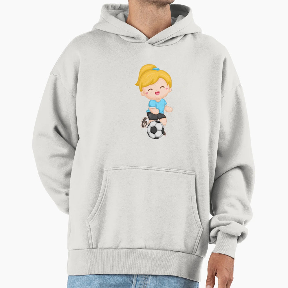 Having Fun While Playing Soccer Hoodie - Graphic Print Men Women - T-Shirt, Sweatshirt, Hoodie