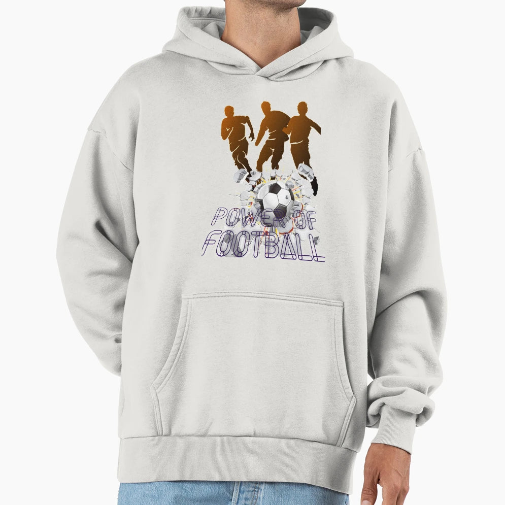 Power Football Hoodie - Trendy Graphic Men Women - T-Shirt, Sweatshirt, Hoodie
