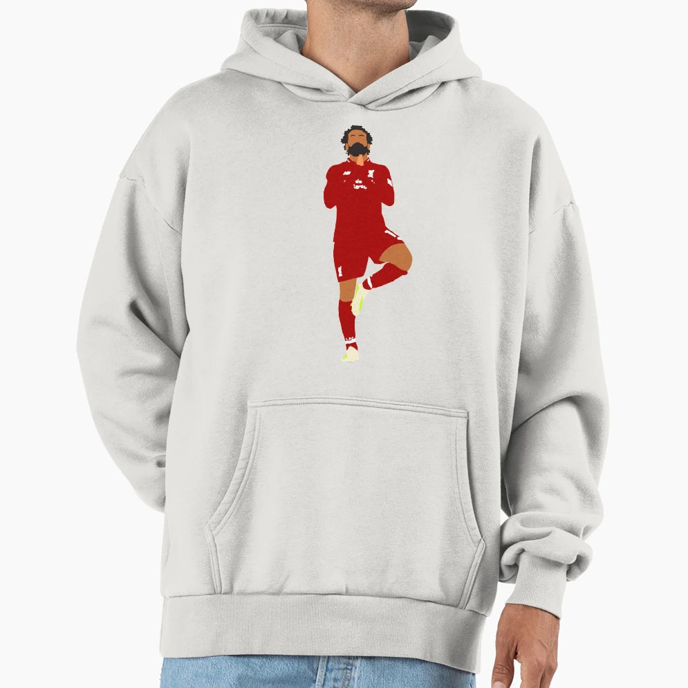 Mo Saleh Iconic Goal Celebration Hoodie - Novelty Apparel for Adults - T-Shirt, Sweatshirt, Hoodie
