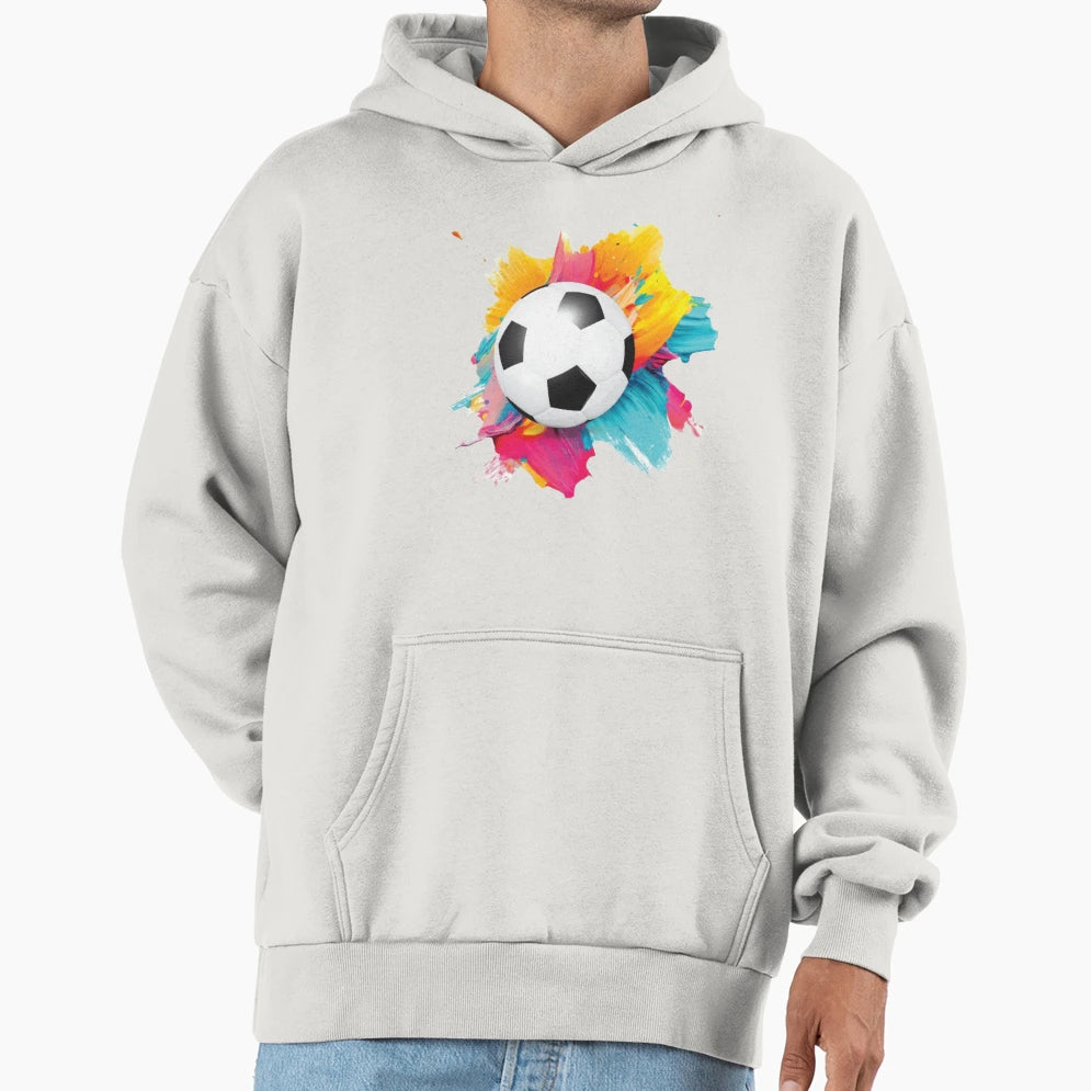 Game Time Soccer Ball Field Hoodie - Custom Art Print Men Women - T-Shirt, Sweatshirt, Hoodie