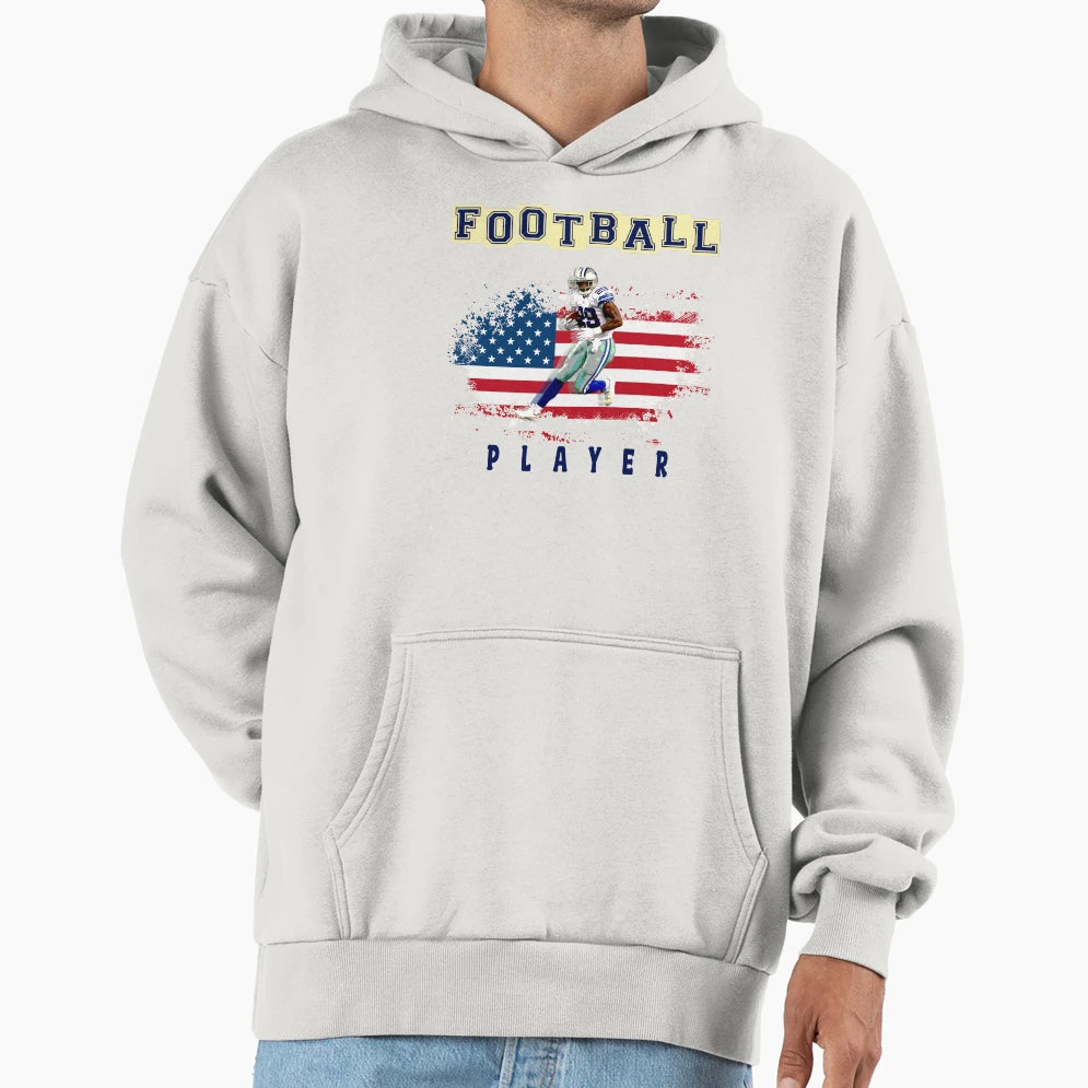 American People Love Football Hoodie - Unique Graphic Men Women - T-Shirt, Sweatshirt, Hoodie