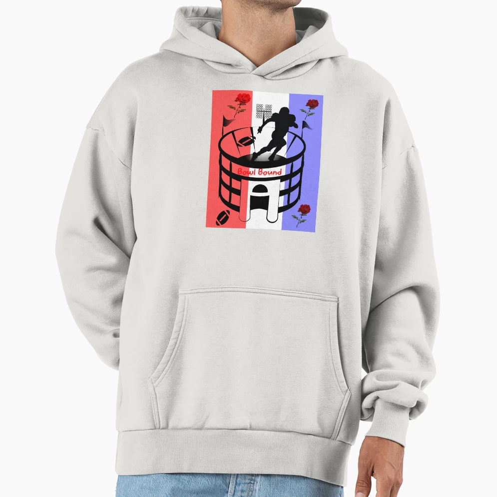 Silhouette Bowl Bound Hoodie - Novelty Apparel for Adults - T-Shirt, Sweatshirt, Hoodie